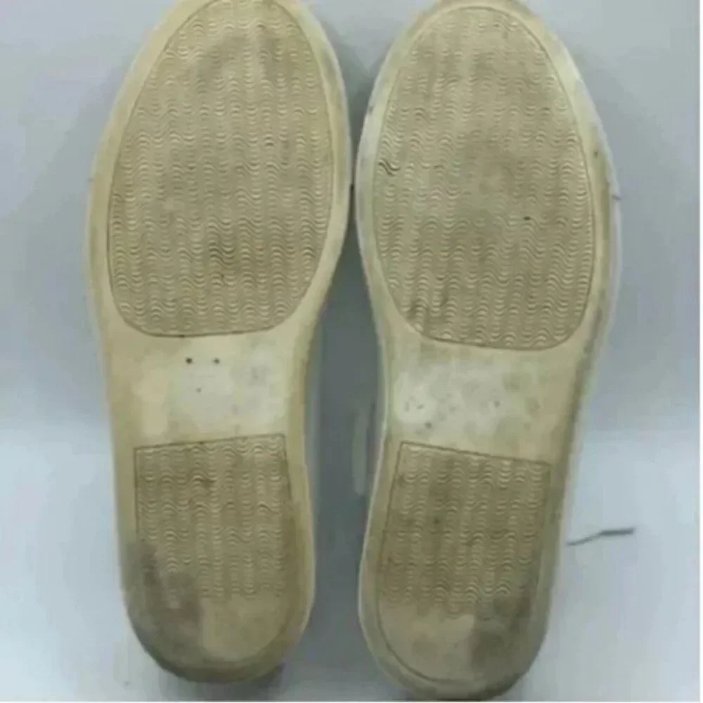 Tamara Mellon White Leather Low Top Court Sneakers Made in Italy Size 37.5